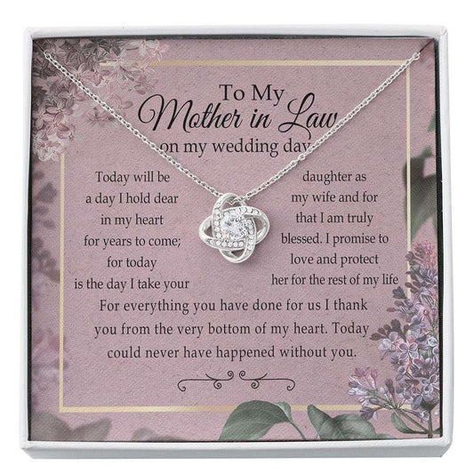 Mom Necklace, Mother Of The Bride Gift From Groom, Mother In Law Gift On Wedding Day From Groom, Gifts For Mother Of The Bride, Future Mother-In-Law Gifts for Mother (Mom) Rakva