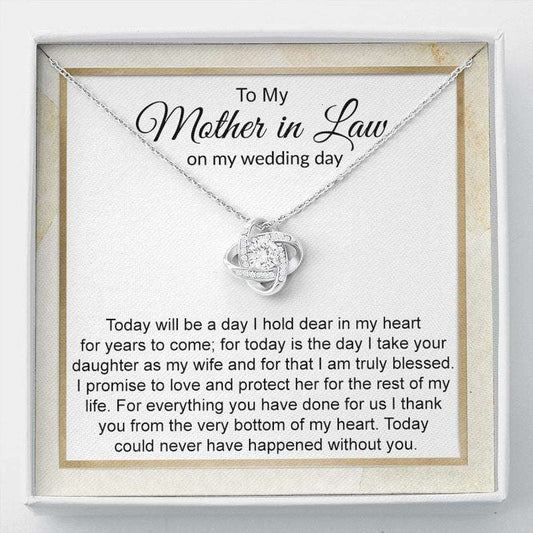 Mom Necklace, Mother Of The Bride Gift From Groom, Mother In Law Gift On Wedding Day From Groom, Gifts For Mother Of The Bride, Future Mother-In-Law Gifts for Mother (Mom) Rakva