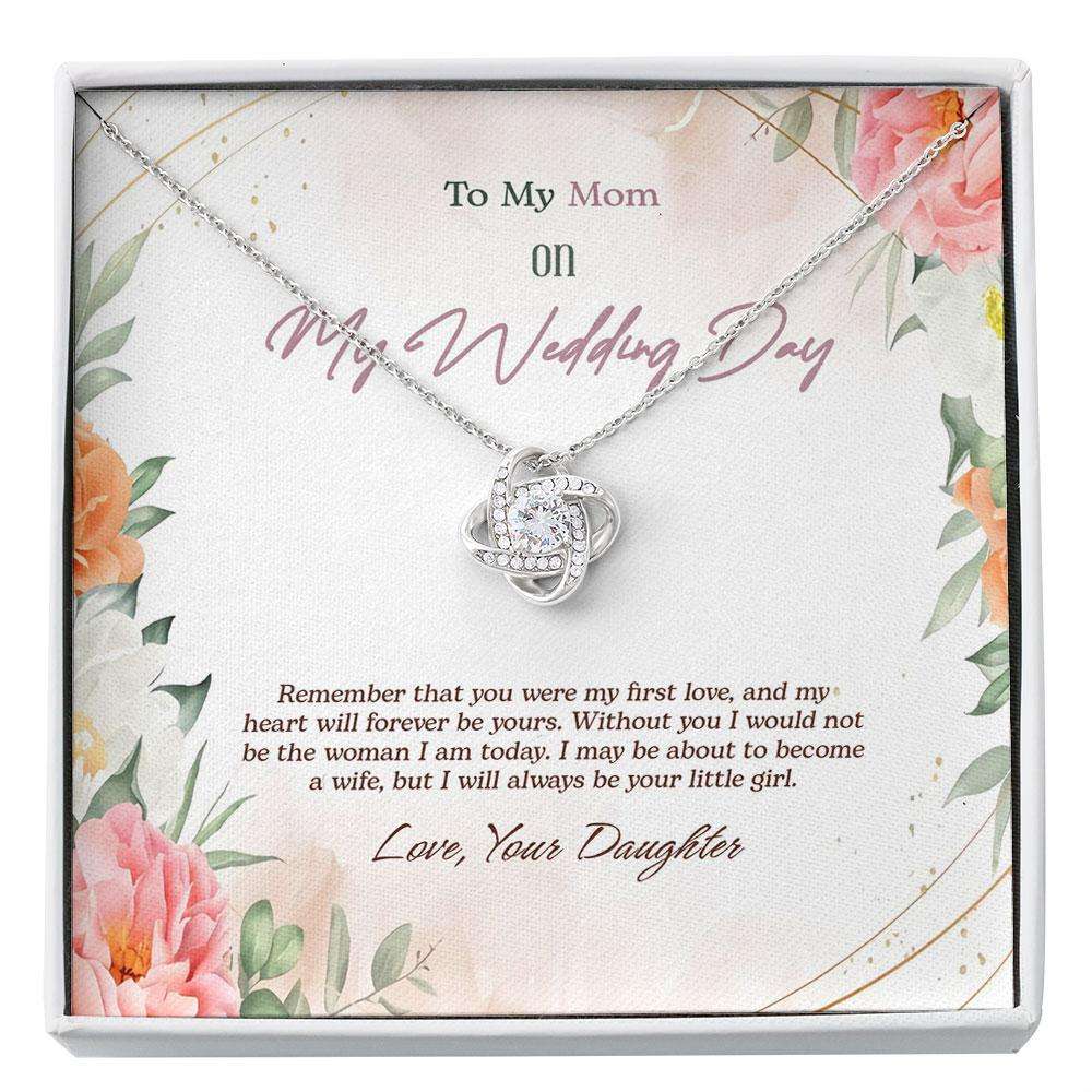 Mom Necklace, Mother Of The Bride Gift Mom Wedding Necklace Pretty Necklace Mom Bride Card Wedding Necklace Wedding Day Gift Custom Necklace Gifts for Mother (Mom) Rakva