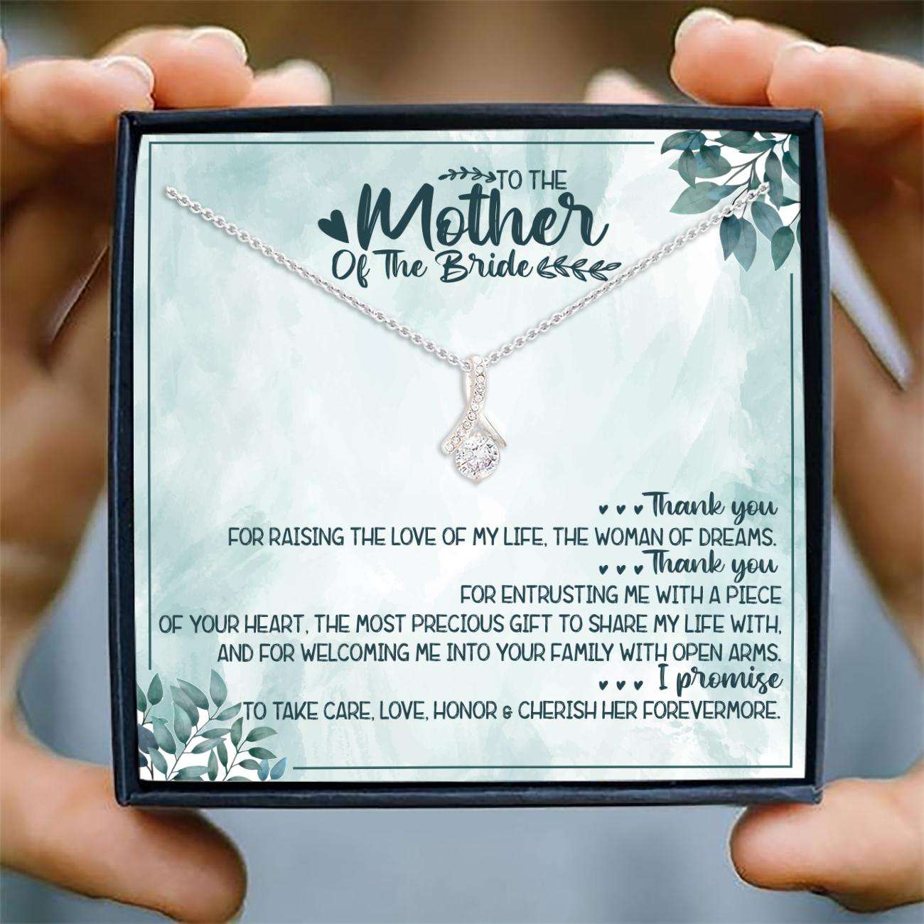 Mom Necklace, Mother Of The Bride Necklace, Alluring Beauty Necklace “ To The Mother Of The Bride Wedding Gifts for Mother (Mom) Rakva