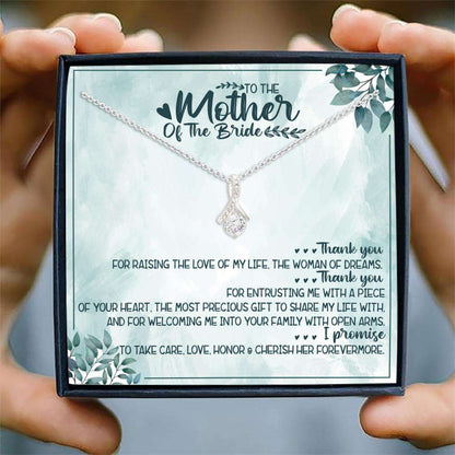 Mom Necklace, Mother Of The Bride Necklace, Alluring Beauty Necklace “ To The Mother Of The Bride Wedding Gifts for Mother (Mom) Rakva