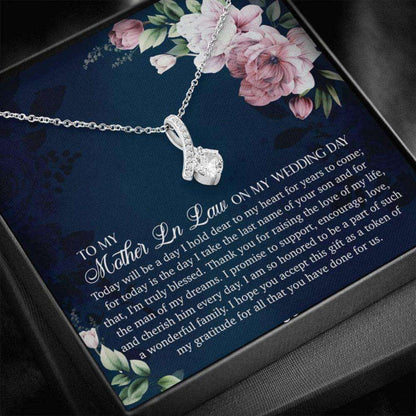 Mom Necklace, Mother Of The Groom Necklace Gift From Bride, Wedding Gift For Mother In Law Gifts for Mother (Mom) Rakva
