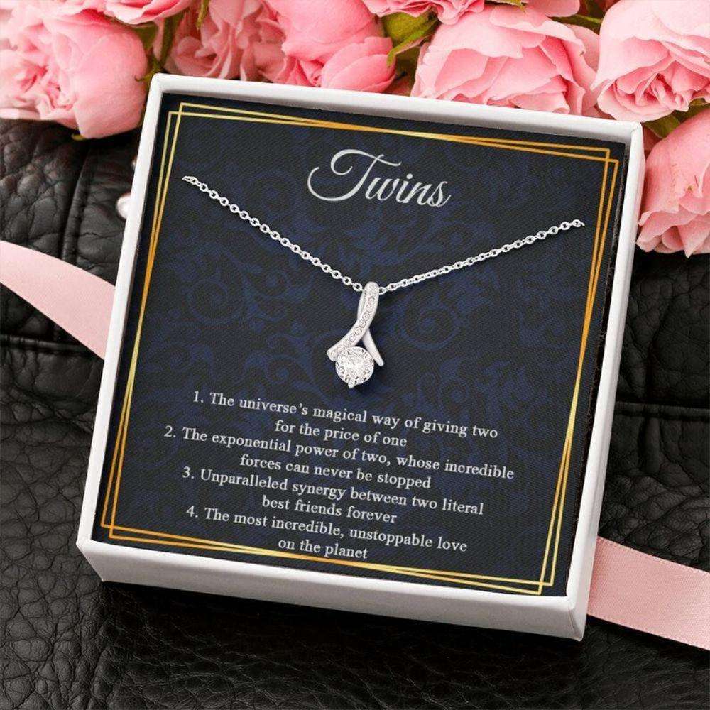 Mom Necklace, Mother Of Twins Necklace, Mom Of Twins Gift, Twins Mom Gift, New Mom Gift Rakva