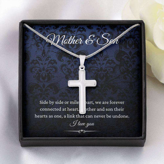 Mom Necklace, Mother & Son Necklace, Gift For Mom From Son, Mother Birthday Gifts From Son, Sentimental Gifts Gifts for Mother (Mom) Rakva