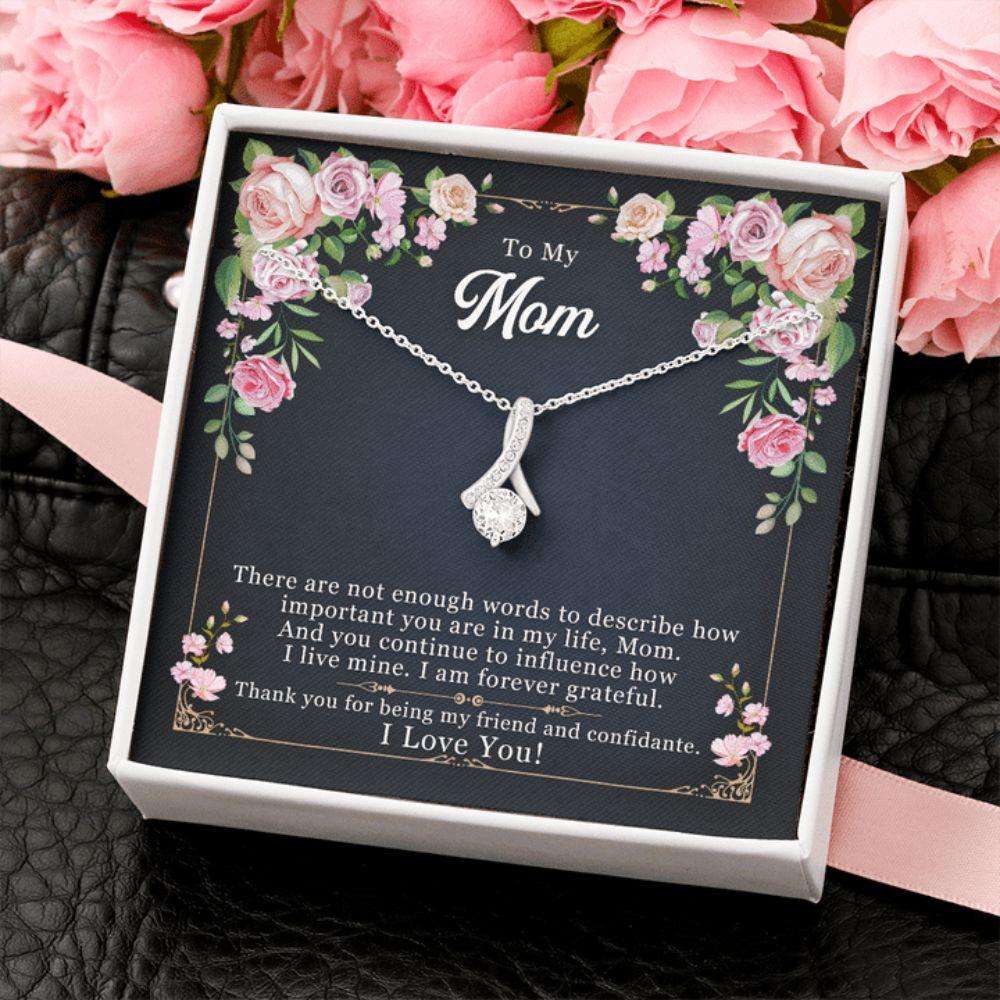 Mom Necklace, Mother’S Day Necklace To My Mom From Son/Daughter, Thank You Mom Gift, Mom Jewelry Gifts For Daughter Rakva
