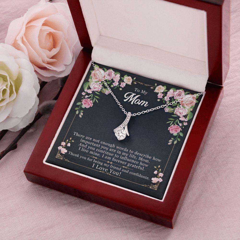 Mom Necklace, Mother’S Day Necklace To My Mom From Son/Daughter, Thank You Mom Gift, Mom Jewelry Gifts For Daughter Rakva