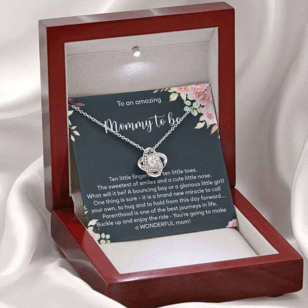 Mom Necklace, Mothers Day Necklace A Wonderful Mom “ Love Knot Necklace Gifts for Mother (Mom) Rakva