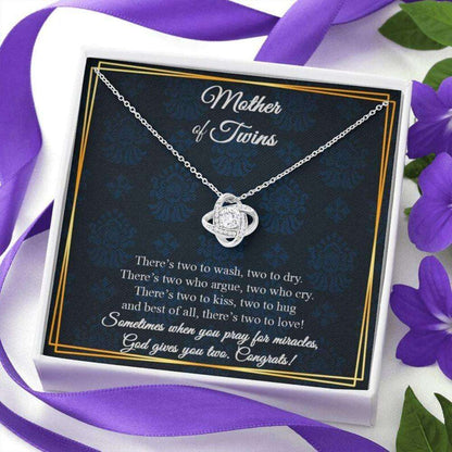 Mom Necklace, Necklace Gift For Mom Of Twins, Mother Of Twins Gift, New Mom Gift Rakva