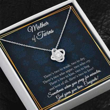 Mom Necklace, Necklace Gift For Mom Of Twins, Mother Of Twins Gift, New Mom Gift Rakva