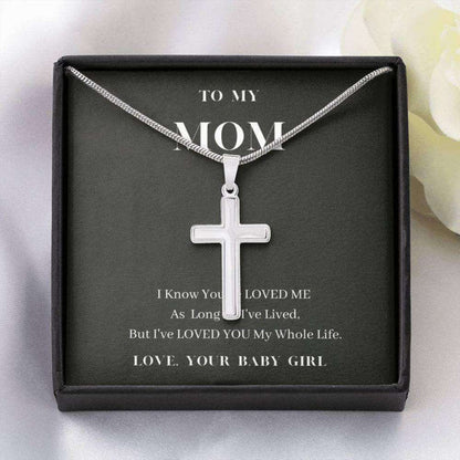Mom Necklace, Necklace To My Mom, Love You My Whole Life, Mom’S Birthday Gift From Daughter Gifts For Daughter Rakva