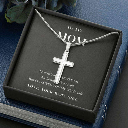 Mom Necklace, Necklace To My Mom, Love You My Whole Life, Mom’S Birthday Gift From Daughter Gifts For Daughter Rakva