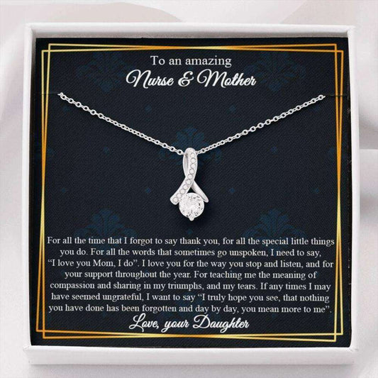 Mom Necklace, Nurse Necklace For Mother, Nurse Mom Gift, Birthday Gift For Nurse Mother Rakva