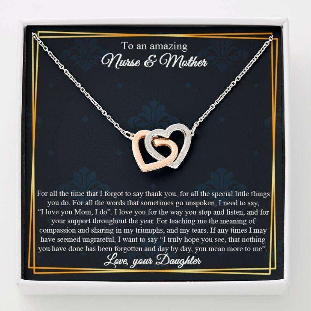 Mom Necklace, Nurse Necklace For Mother, Nurse Mom Gift, Birthday Gift For Nurse Mother Rakva