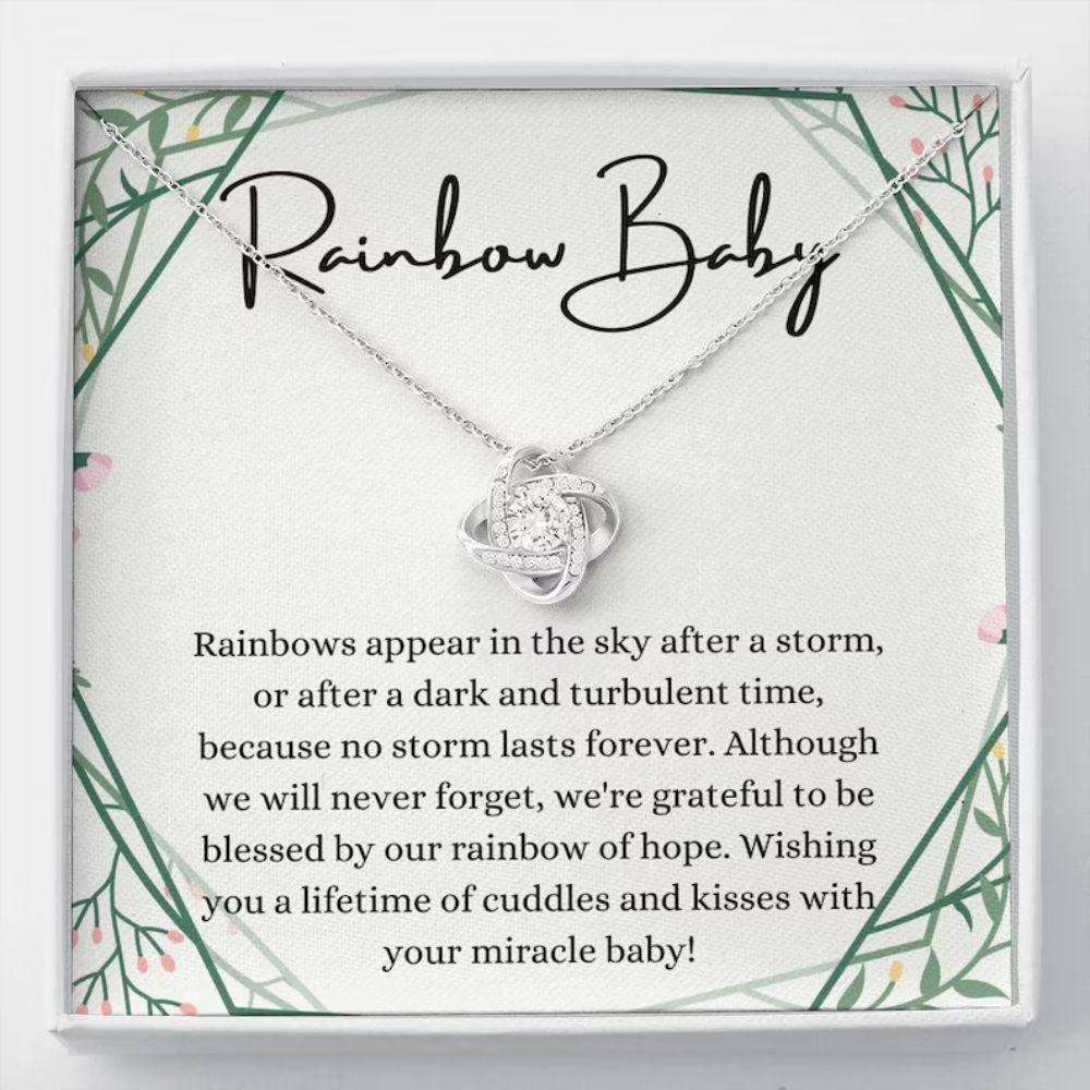Mom Necklace, Rainbow Baby Necklace Gift For Mom, Baby After Miscarriage, Motherhood Rakva