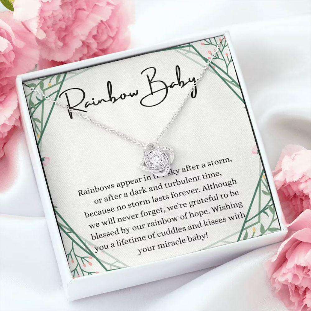 Mom Necklace, Rainbow Baby Necklace Gift For Mom, Baby After Miscarriage, Motherhood Rakva