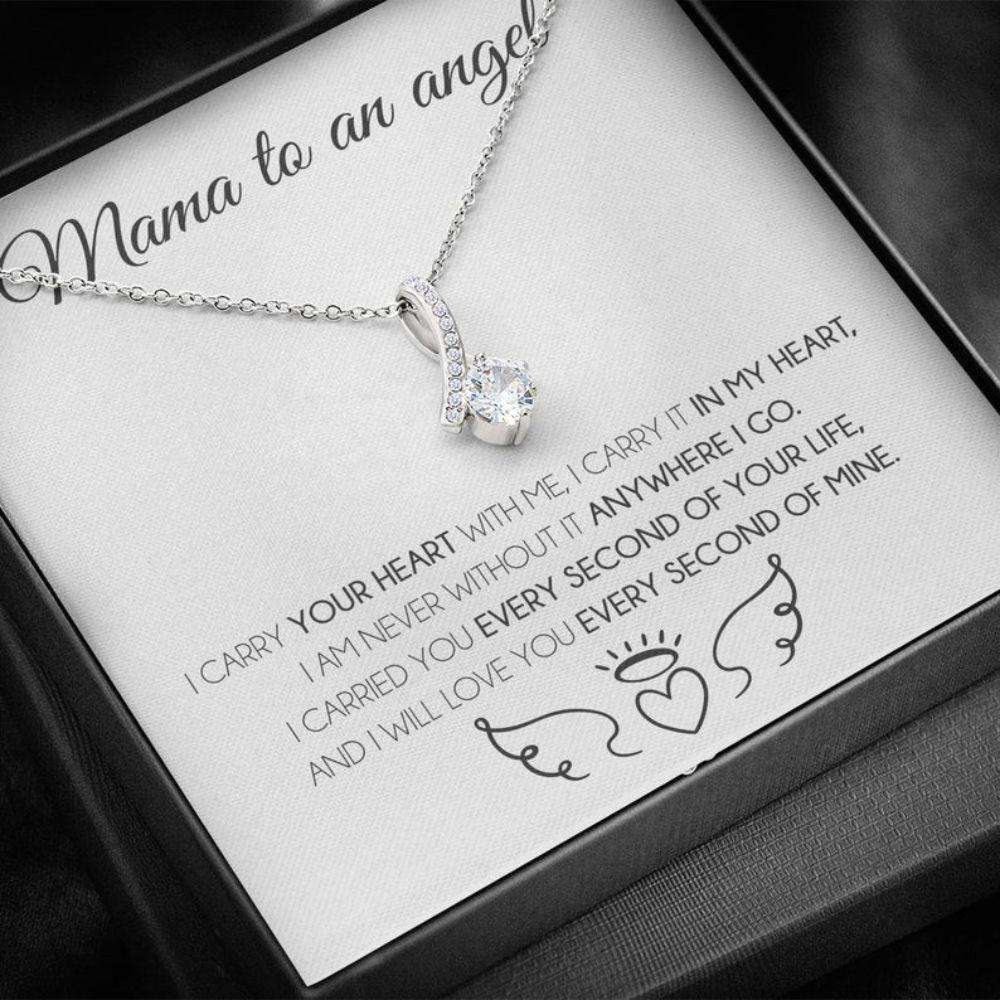 Mom Necklace, Stepmom Necklace, Mama To An Angel Necklace, Miscarriage Gift, Miscarriage Keepsake, Pregnancy Loss Rakva