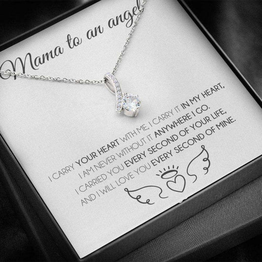Mom Necklace, Stepmom Necklace, Mama To An Angel Necklace, Miscarriage Gift, Miscarriage Keepsake, Pregnancy Loss Rakva