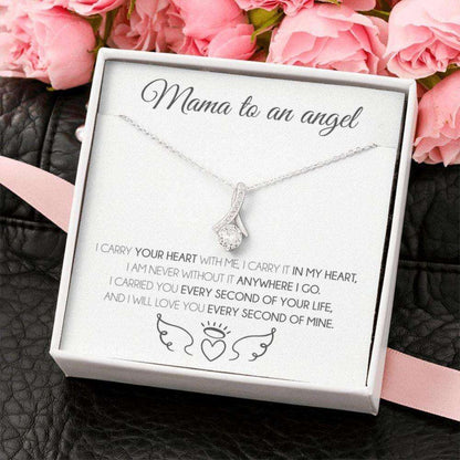 Mom Necklace, Stepmom Necklace, Mama To An Angel Necklace, Miscarriage Gift, Miscarriage Keepsake, Pregnancy Loss Rakva