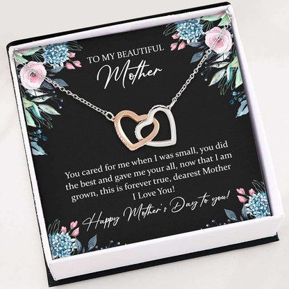 Mom Necklace, Stepmom Necklace, Mother Day Necklace To My Beautiful Mother “ Necklace Gift For Mom Gifts for Mother (Mom) Rakva