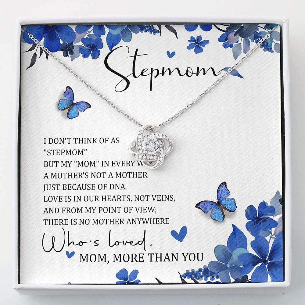 Mom Necklace, Stepmom Necklace, My Stepmom Thank You Mom Necklace Step Mom Gift Mother Day Necklace Gifts for Mother (Mom) Rakva