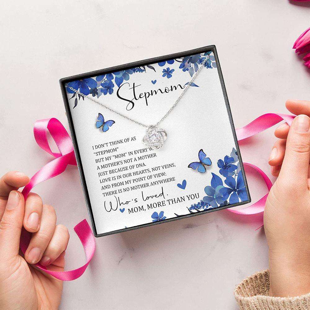 Mom Necklace, Stepmom Necklace, My Stepmom Thank You Mom Necklace Step Mom Gift Mother Day Necklace Gifts for Mother (Mom) Rakva