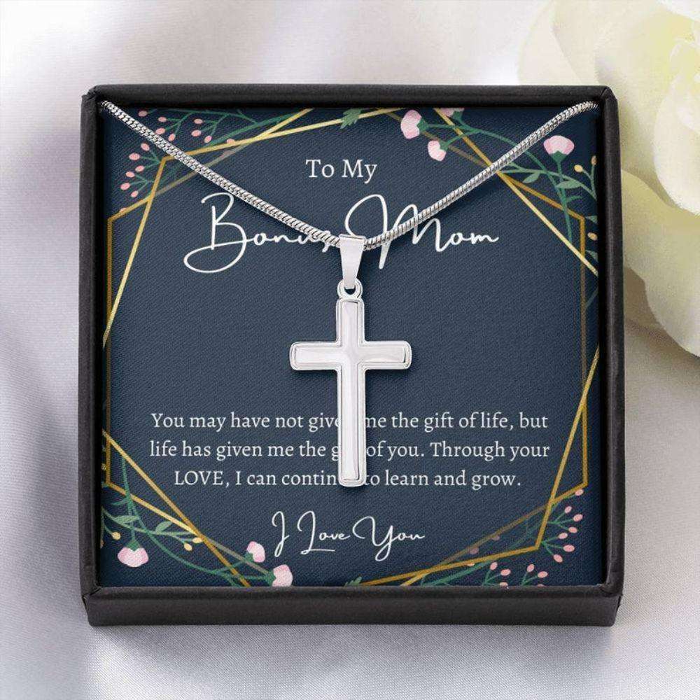 Mom Necklace, Stepmom Necklace, To My Bonus Mom Necklace, Gift For Stepmom Mother In Law Gift From Bride Gifts for Mother (Mom) Rakva