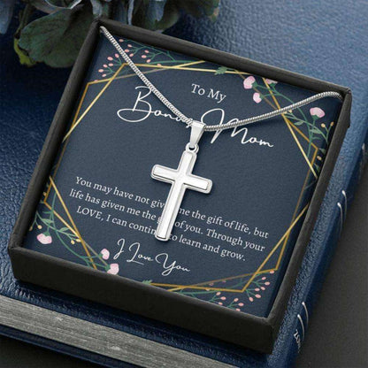 Mom Necklace, Stepmom Necklace, To My Bonus Mom Necklace, Gift For Stepmom Mother In Law Gift From Bride Gifts for Mother (Mom) Rakva