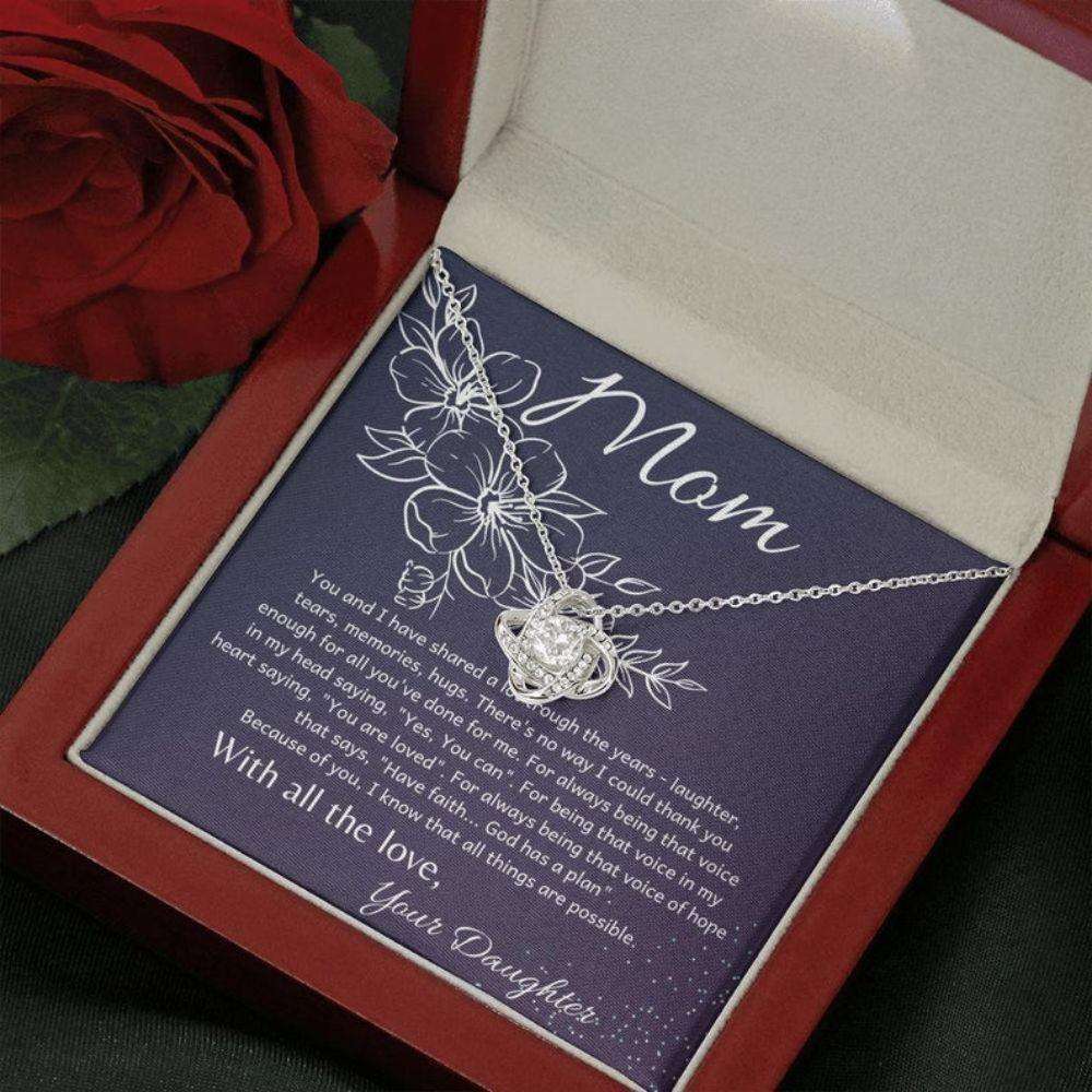 Mom Necklace, Stepmom Necklace, To My Mother Necklace Gift For Mom From Daughter, Mother Daughter Necklace Gifts For Daughter Rakva