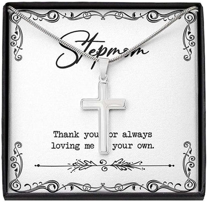 Mom Necklace, Stepmom Necklace, To My Stepmom Necklace, Thank You Mom Necklace Step Mom Gifts for Mother (Mom) Rakva