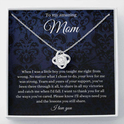 Mom Necklace, To My Beautiful Mom Necklace, Mother’S Day Gift For Mom From Son, Thank You Mom Gifts for Mother (Mom) Rakva