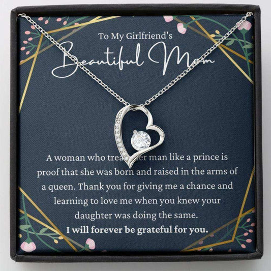 Mom Necklace, To My Girlfriend’S Mom Necklace, Gift For Girlfriend’S Mom, Girlfriend Family Rakva