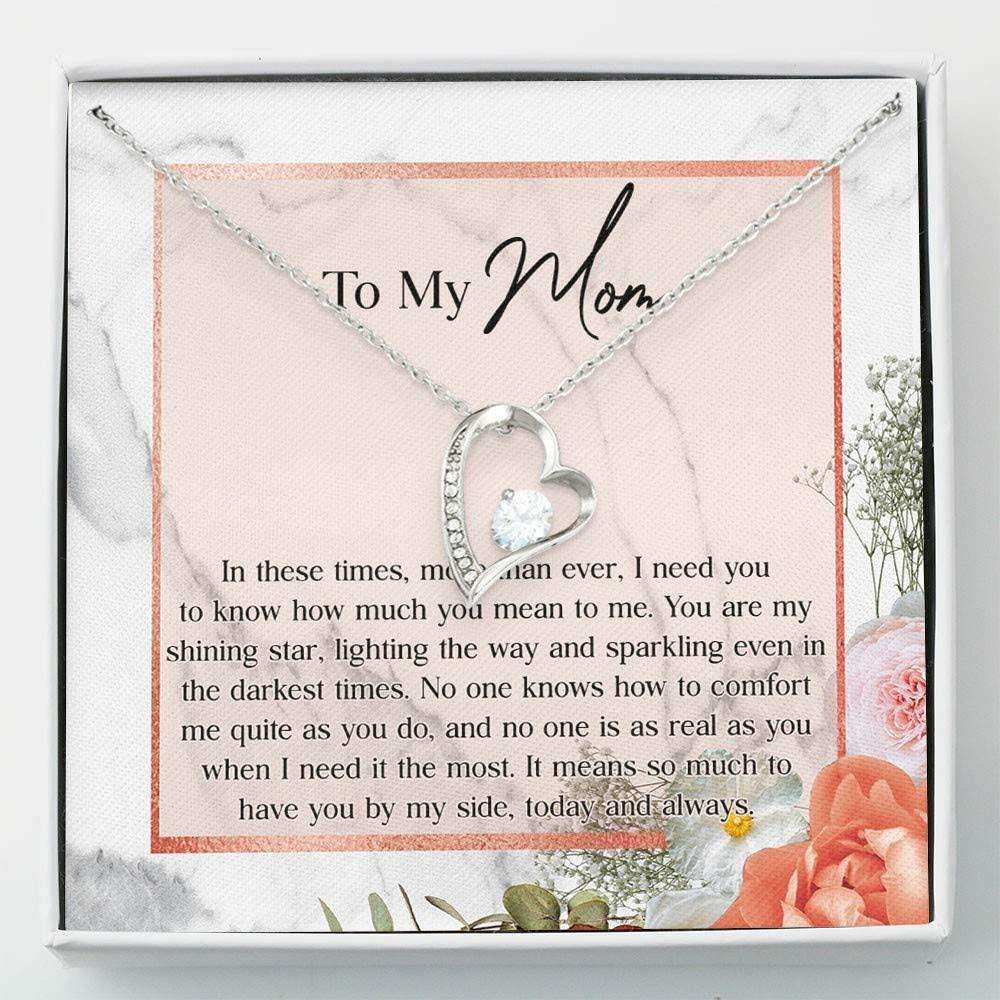 Mom Necklace “ To My Mom Necklace Gift Mothers Day Forver Love Necklace Gifts for Mother (Mom) Rakva