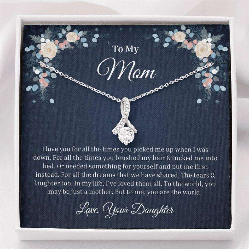 Mom Necklace, To My Mom Necklace “ I Love You, Mother Necklace, Mom Gift, Mother’S Day Gift Rakva