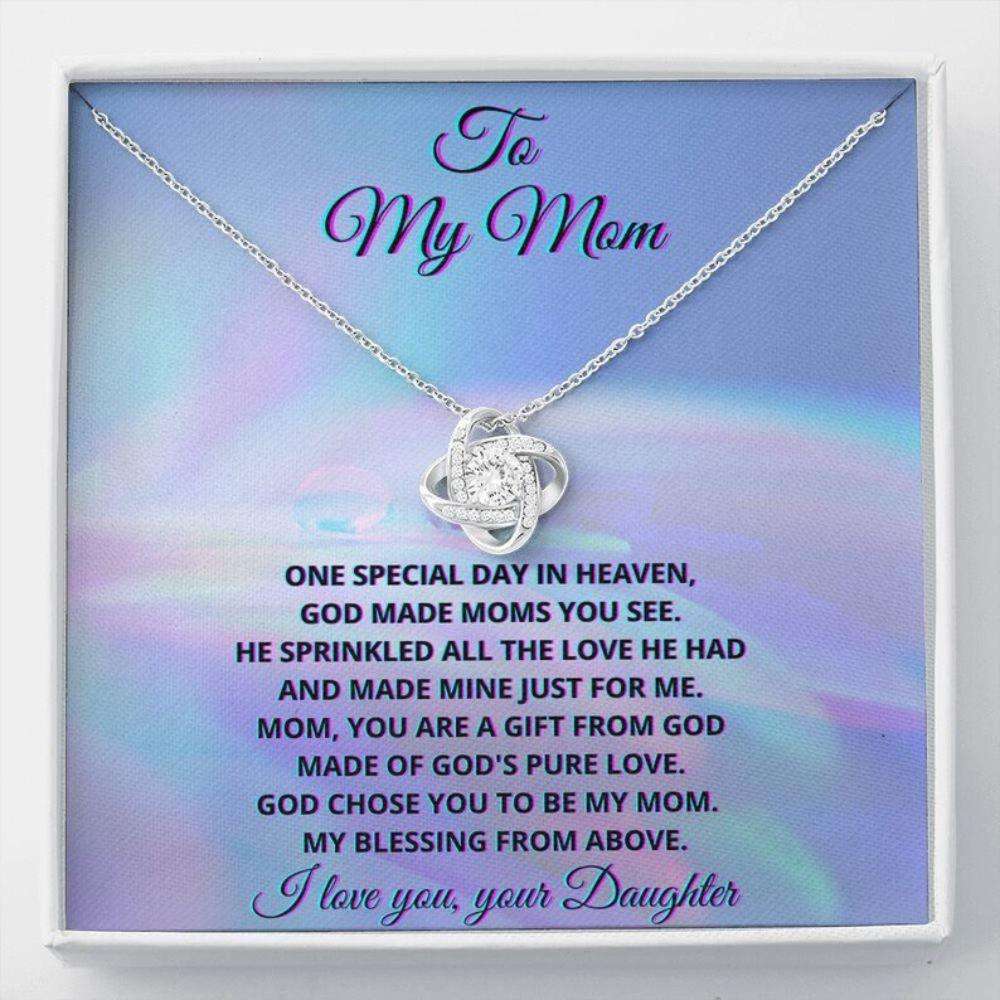 Mom Necklace, To My Mom Necklace With Poem, Gift For Mom From Daughter Gifts For Daughter Rakva