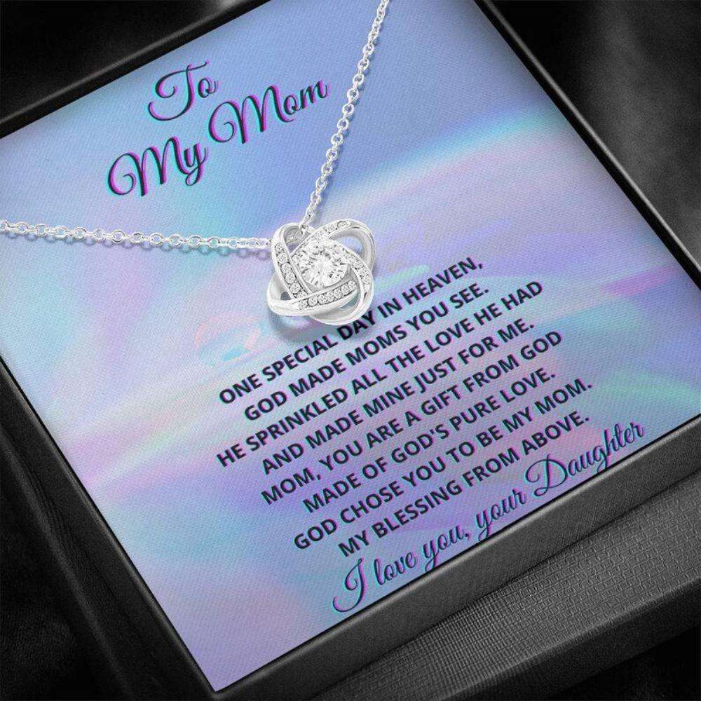 Mom Necklace, To My Mom Necklace With Poem, Gift For Mom From Daughter Gifts For Daughter Rakva
