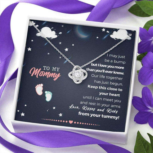 Mom Necklace, To My Mommy, From Baby Bump Necklace “ Pregnancy Gift For Mommy From Baby Bump Rakva