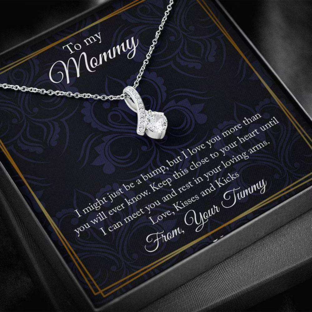 Mom Necklace, To My Mommy Necklace Gift, Necklace For Mom To Be, New Mom Gift Rakva