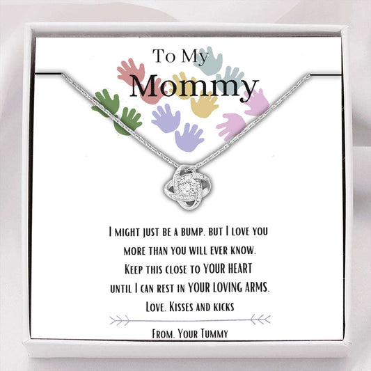 Mom Necklace, To My Mommy Necklace, I Love You, Baby Bump Gift, New Mom Gift Rakva