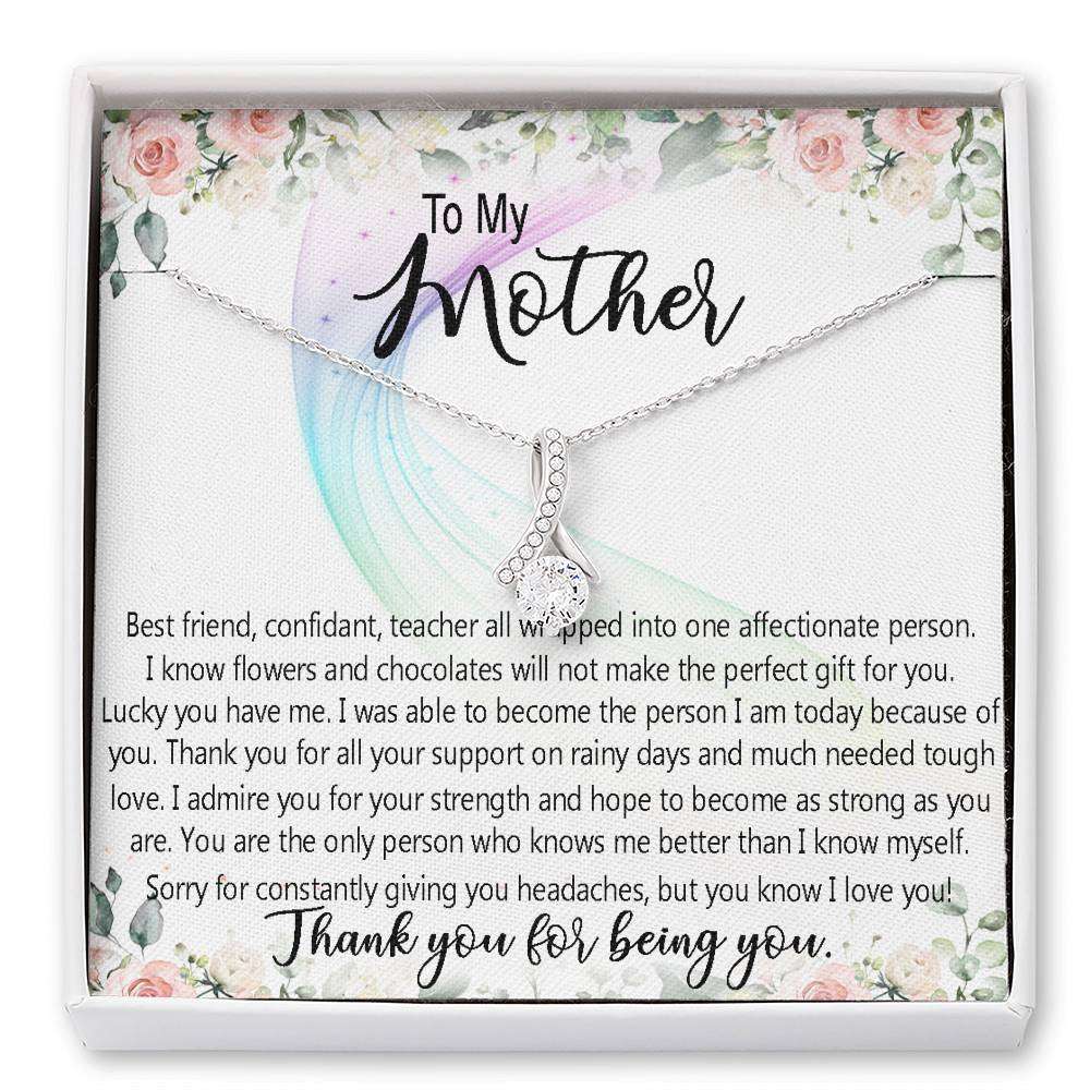 Mom Necklace, To My Mother Necklace Gift For Mom, Mother’S Day Necklace From Daughter Son Gifts For Daughter Rakva