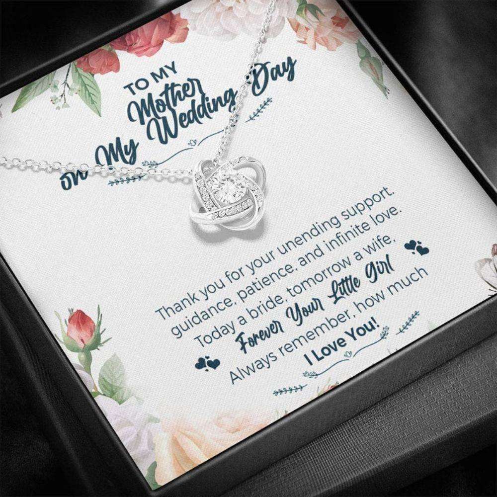 Mom Necklace, To My Mother On My Wedding Day Necklace “ Mother Of The Bride Gift From Daughter, Bride Gifts For Daughter Rakva