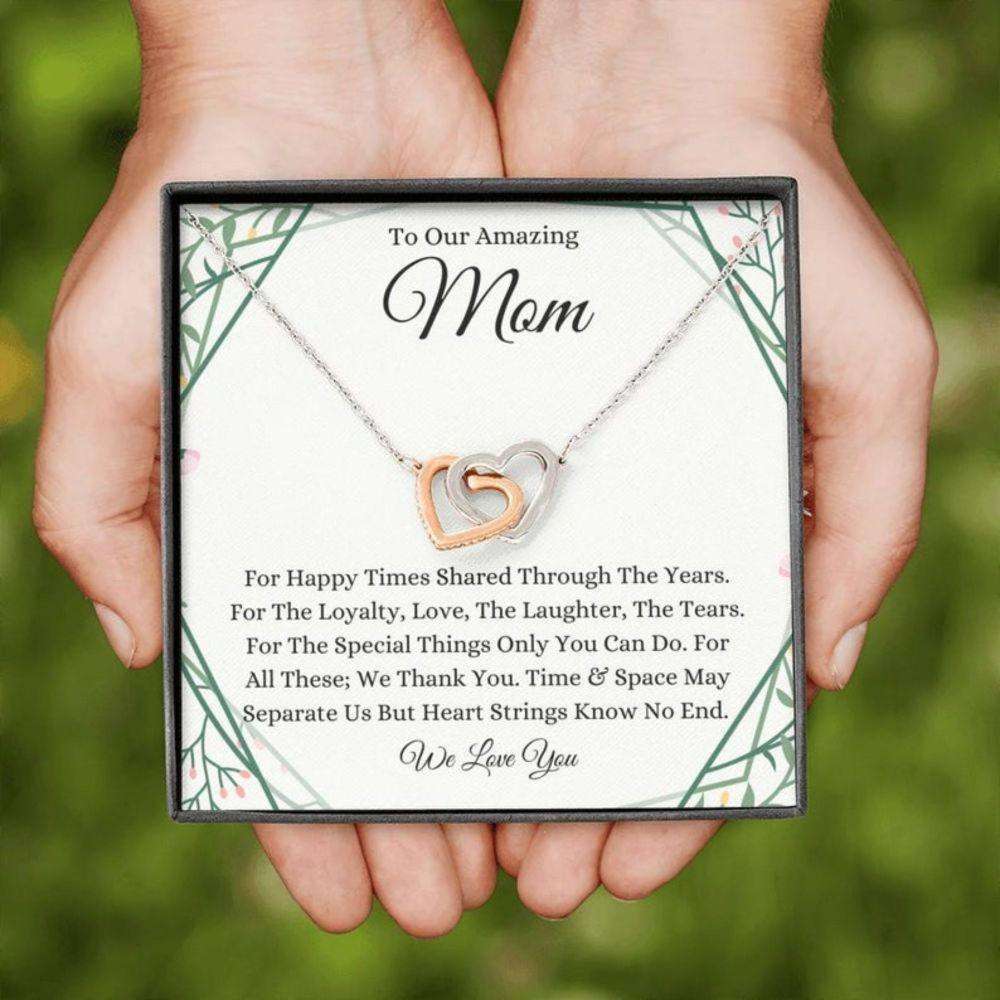 Mom Necklace, To Our Amazing Mom Necklace, Gift For Mom From Daughter Son Gifts For Daughter Rakva