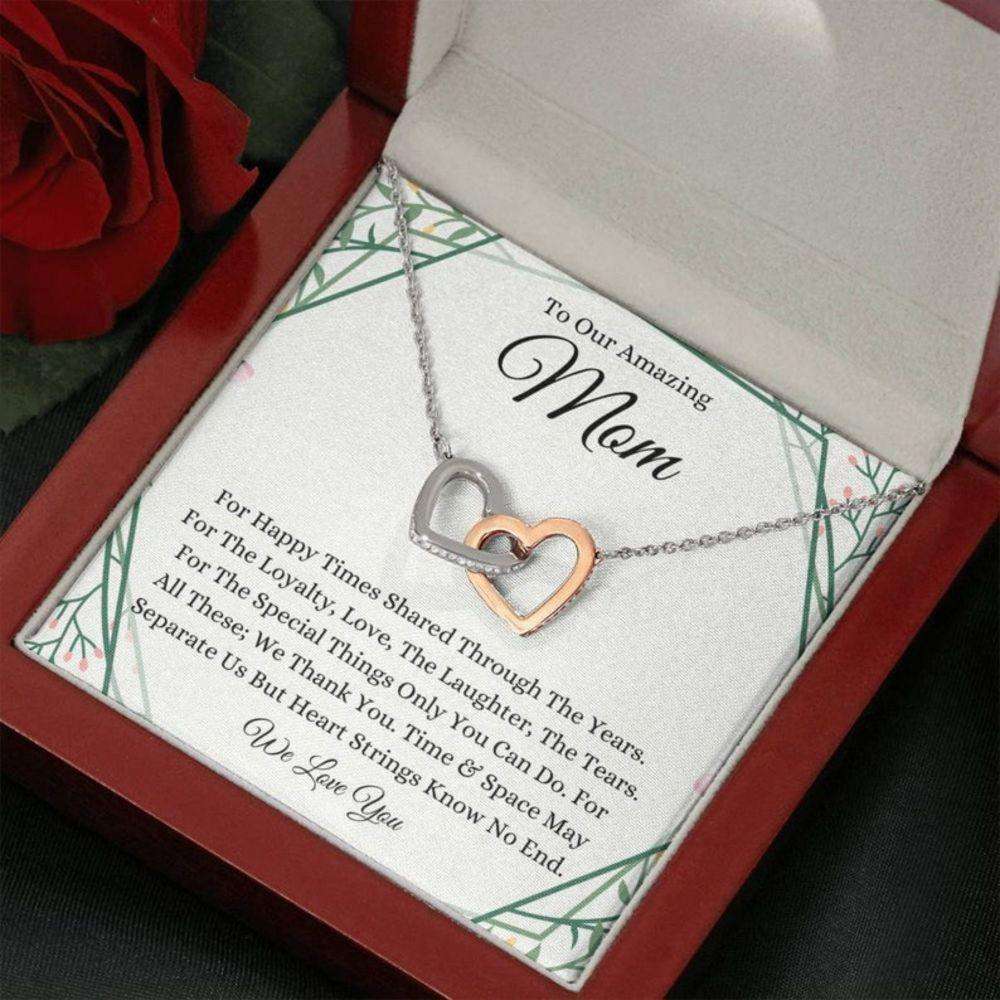 Mom Necklace, To Our Amazing Mom Necklace, Gift For Mom From Daughter Son Gifts For Daughter Rakva