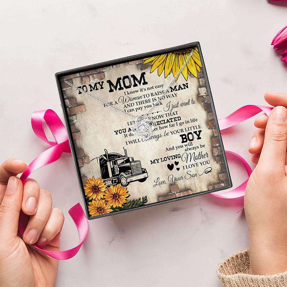 Mom Necklace, Trucker’S Mother Gift To My Loving Mom For Mom Gifts for Mother (Mom) Rakva