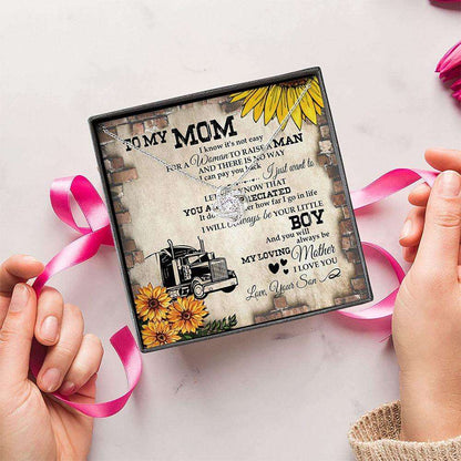 Mom Necklace, Trucker’S Mother Gift To My Loving Mom For Mom Gifts for Mother (Mom) Rakva