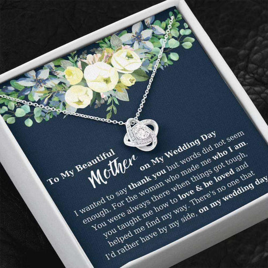 Mom Necklace, Wedding Necklace For Mom, Wedding Gift For My Mom, Mother Gift On My Wedding Day Rakva
