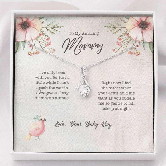 Mom Necklace, When Your Arms Hold Me Alluring Beauty Necklace Gift For Mom Gifts for Mother (Mom) Rakva