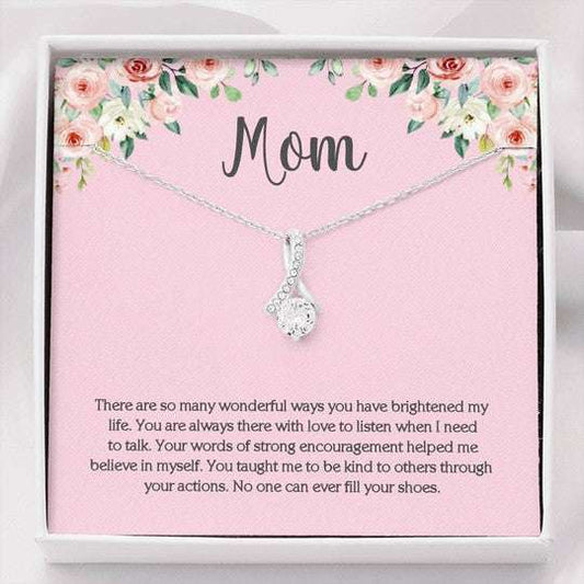 Mom Necklace, You Are Always There With Love To Listen Pink Gift For Mom Beauty Necklace Gifts for Mother (Mom) Rakva