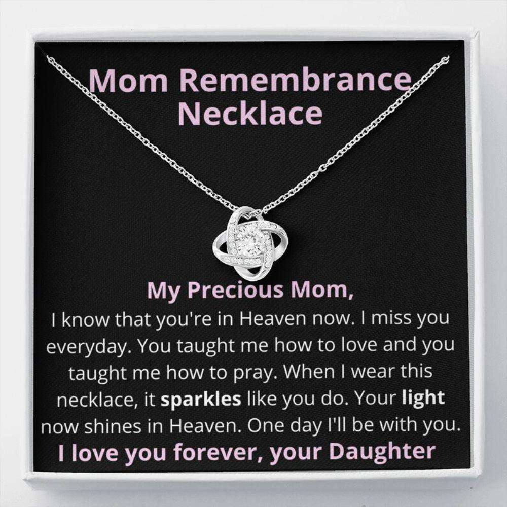 Mom Remembrance Necklace “ Remembering Your Mom In Heaven On Mother’S Day Rakva