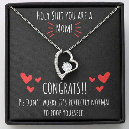 Mommy Necklace, Hearts Necklace, New Mom, Funny First Time Mom Gift, New Mom Gift Jewelry, Gift For New Mom Necklace, Gifts For Mom To Be (Future Mom) Rakva