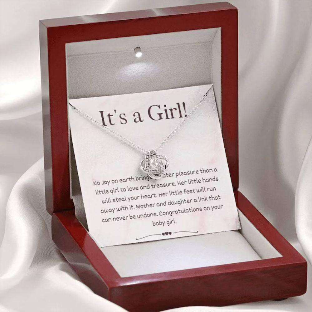 Mommy Necklace, It’S A Baby Girl New Mom Necklace Gift, Gift For New Baby Girl, New Mommy Gift Rakva